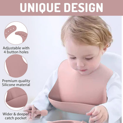 Set de alimentación para bebés de silicona sin BPA