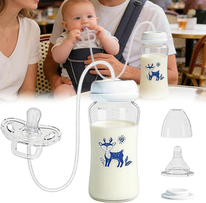 The BottlePop — 3-in-1 Self-Feeding Baby Bottle