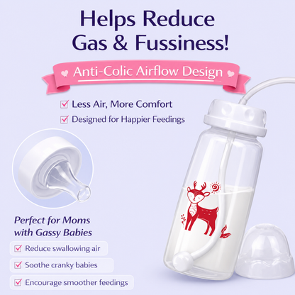 The BottlePop — 3-in-1 Self-Feeding Baby Bottle