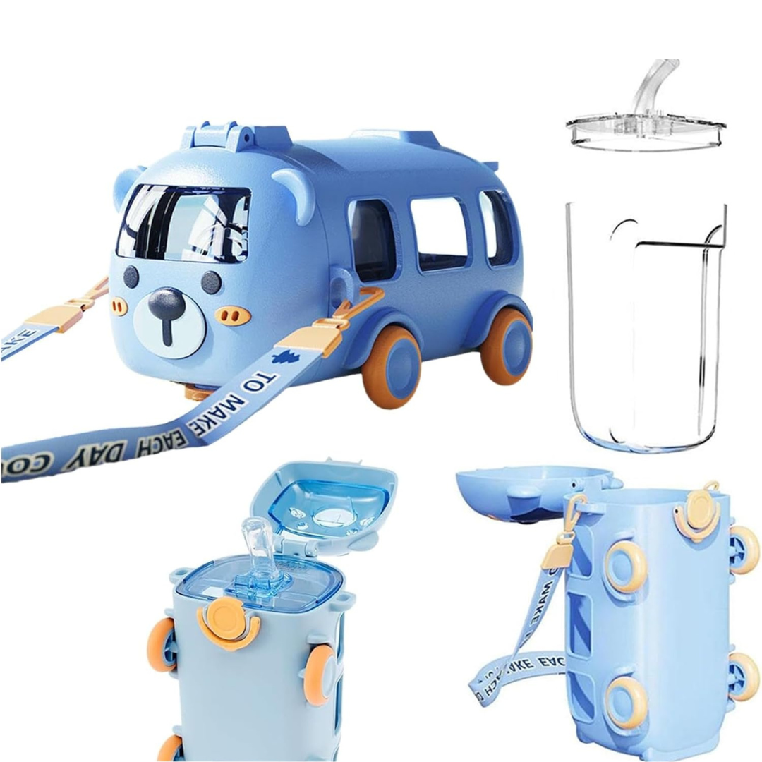 water bottle with straw