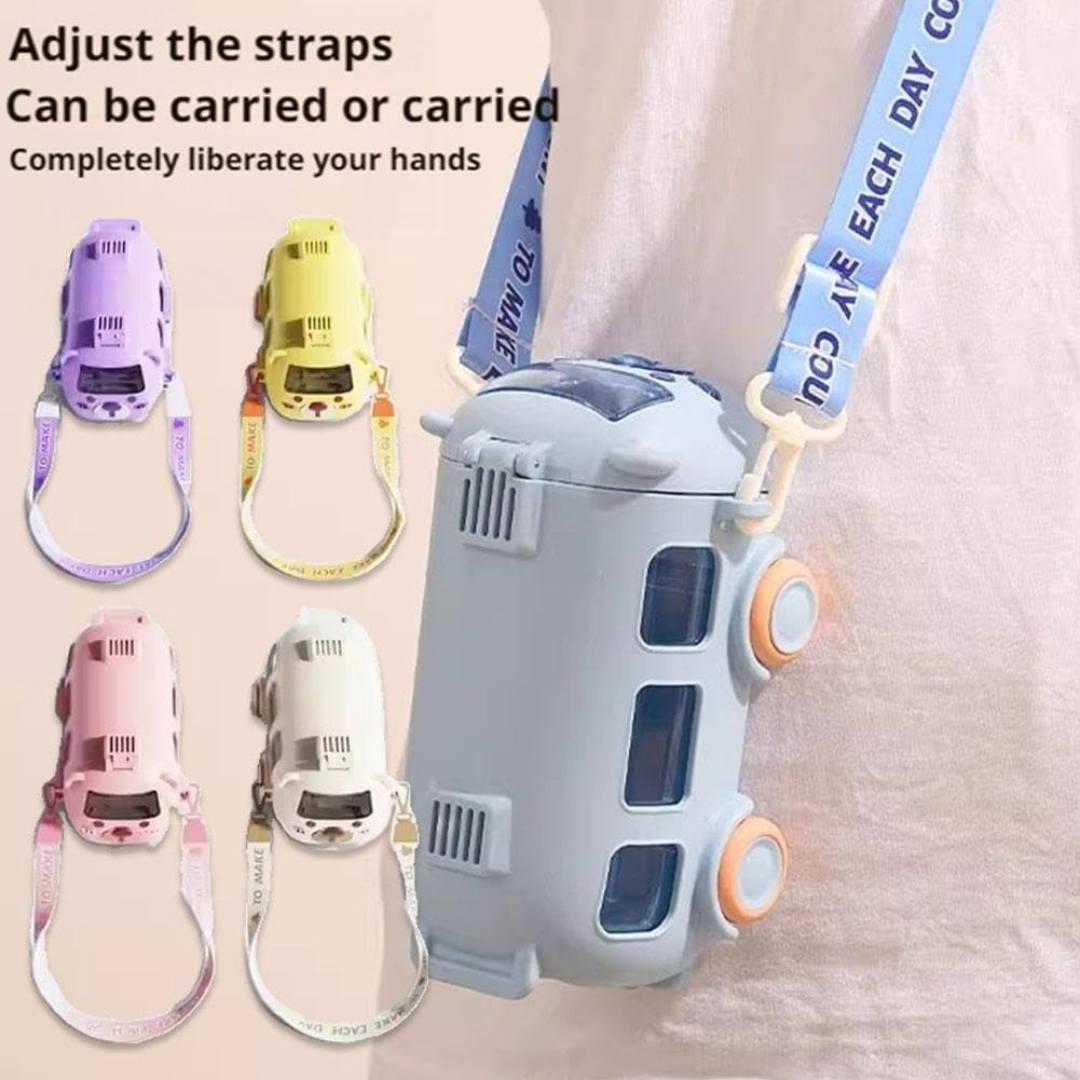 water bottle with straw